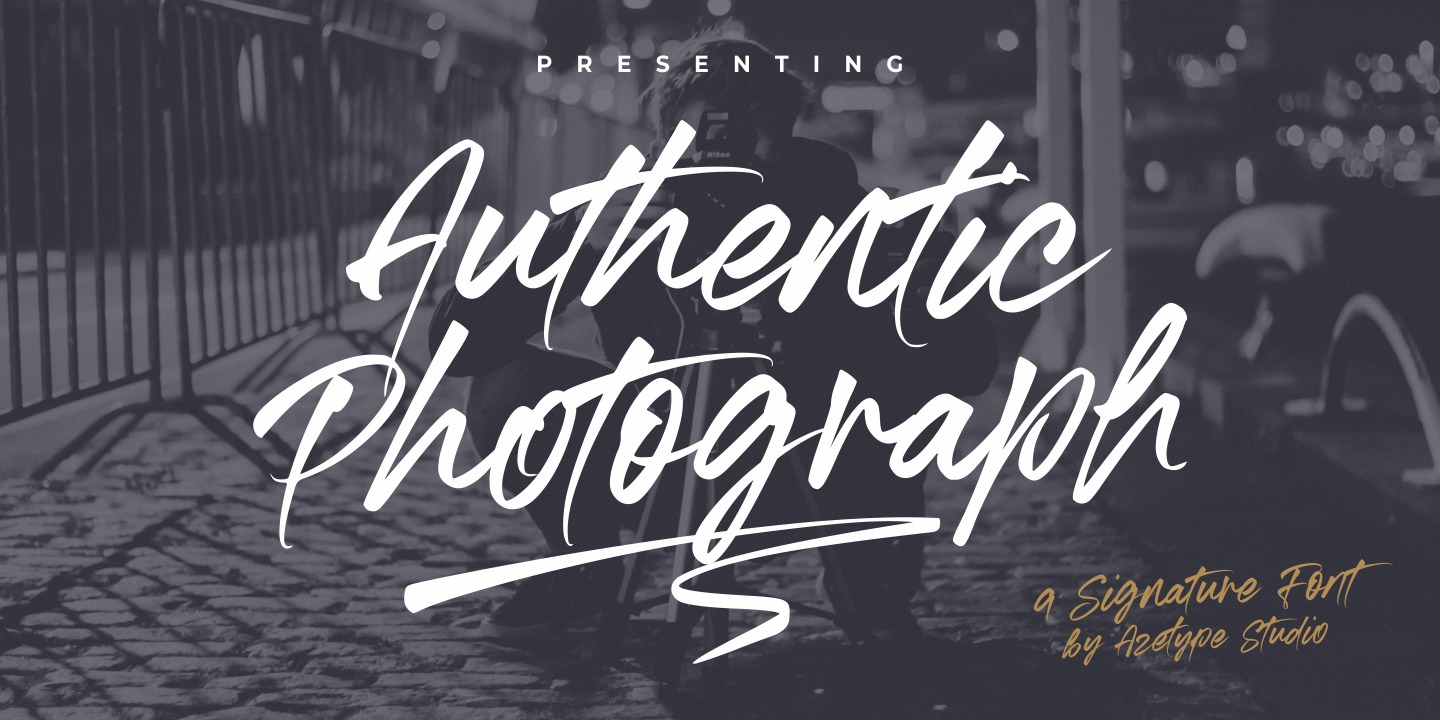Font Authentic Photograph